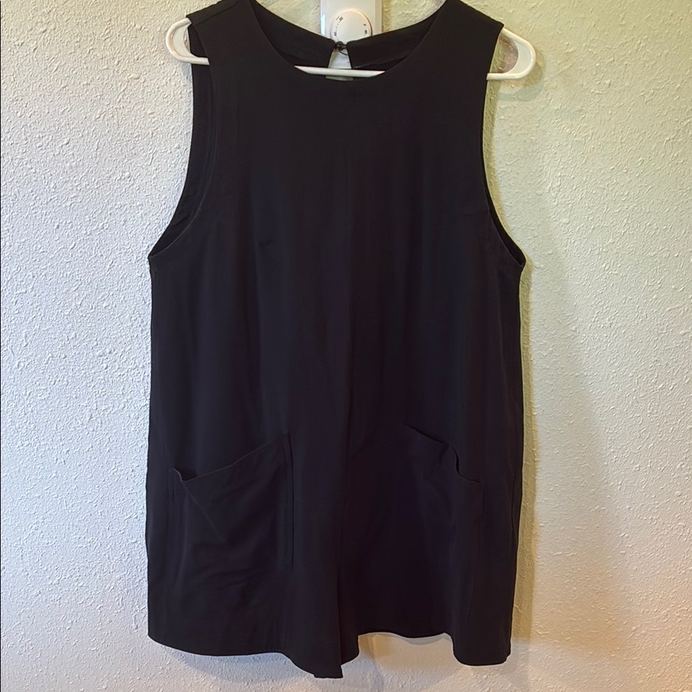 Black Sleeveless Romper